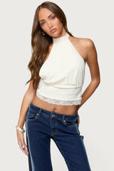 Sandra Lacey High Neck Halter Top