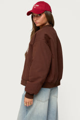 Big Apple Oversized Bomber Jacket