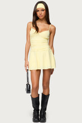 Deborah Ruched Mini Dress