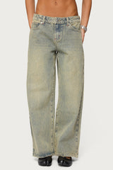 Petite Ace Low Rise Baggy Jeans