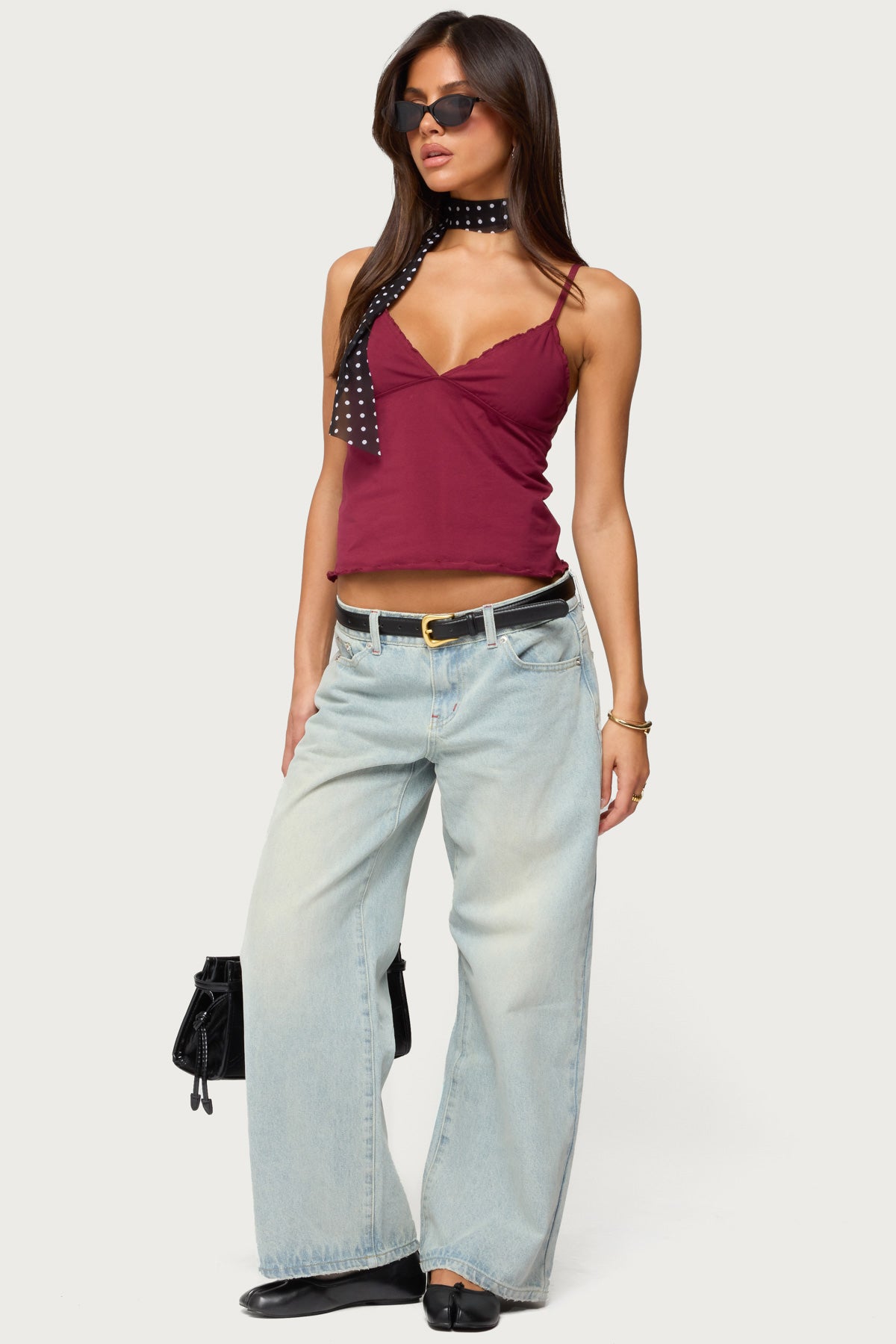 Petite Ace Low Rise Baggy Jeans – edikted