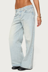 Petite Ace Low Rise Baggy Jeans