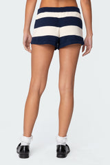 Riley Striped Knit Shorts