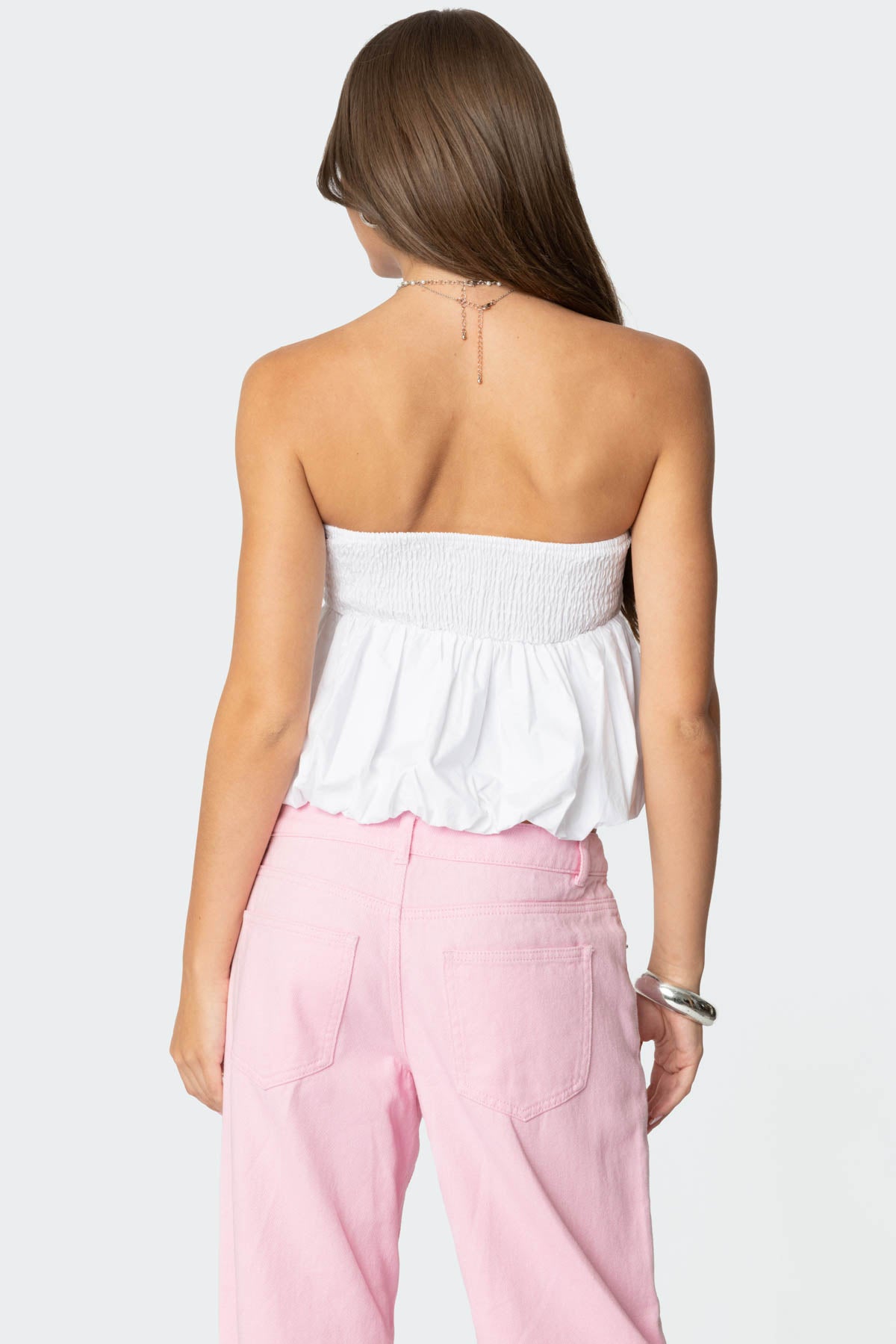 Serina Strapless Bubble Top