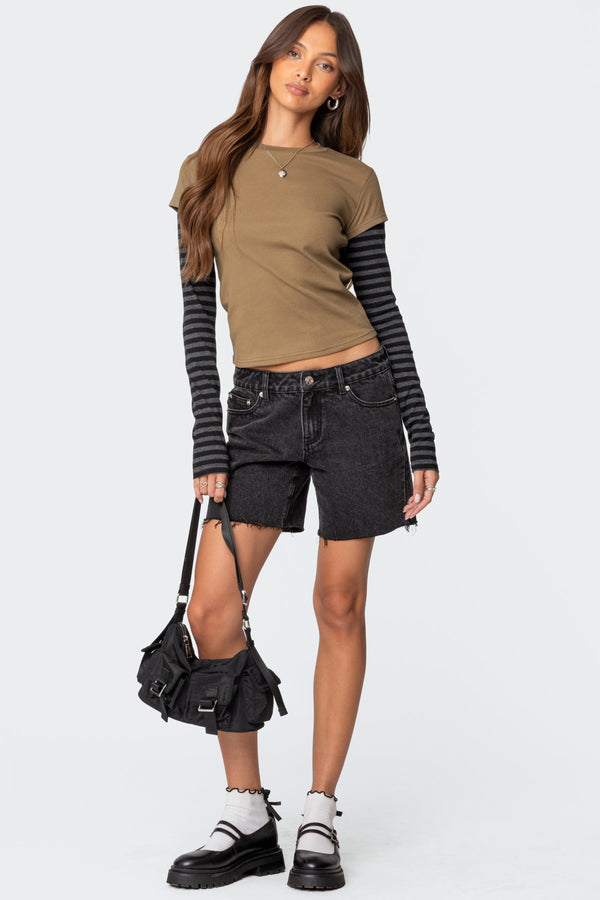 Eliana Layered Long Sleeve T Shirt