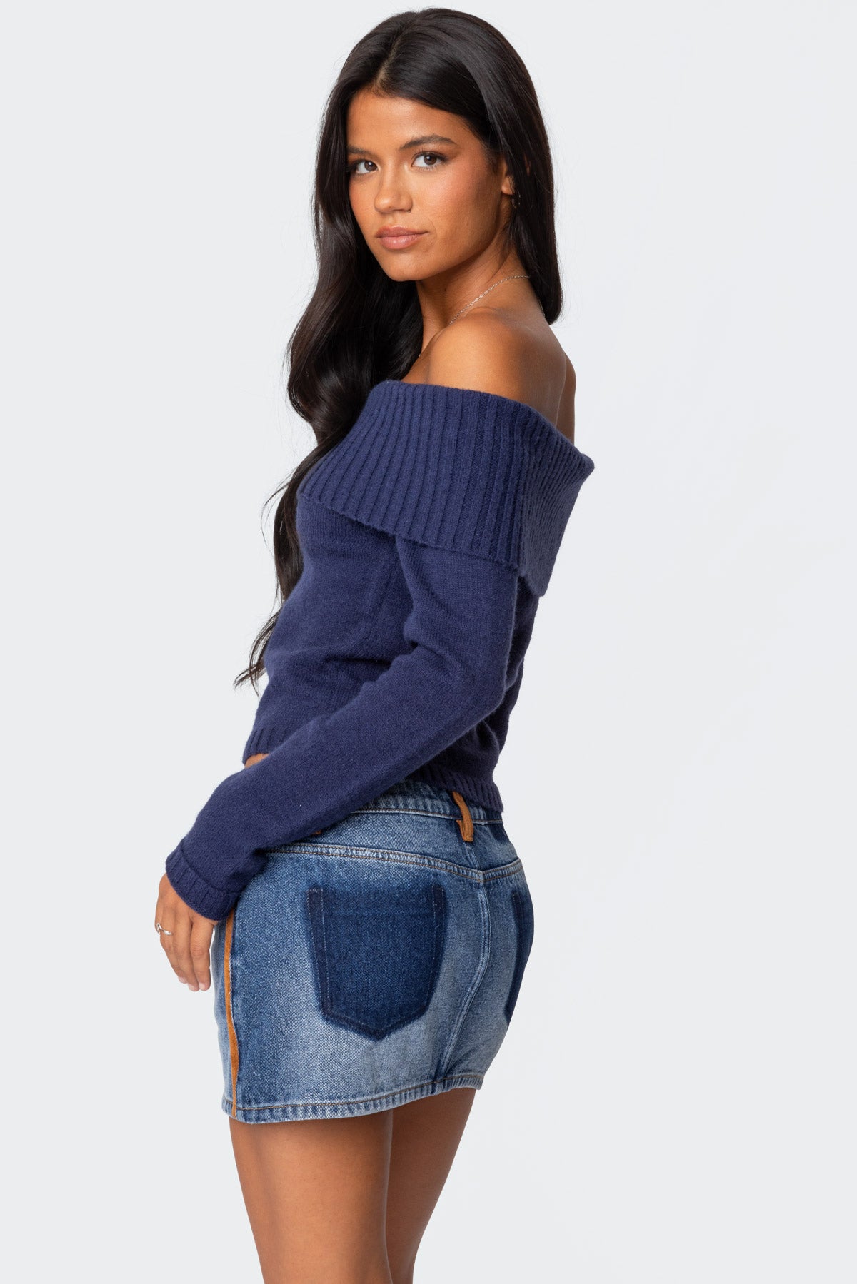 Tamara Fold Over Knit Top