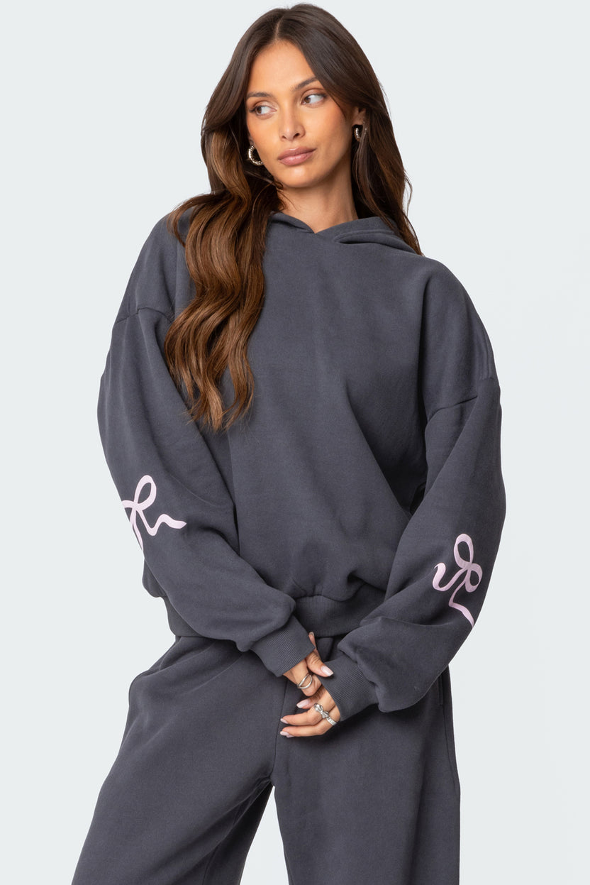 Bonney Bow Detail Hoodie – edikted