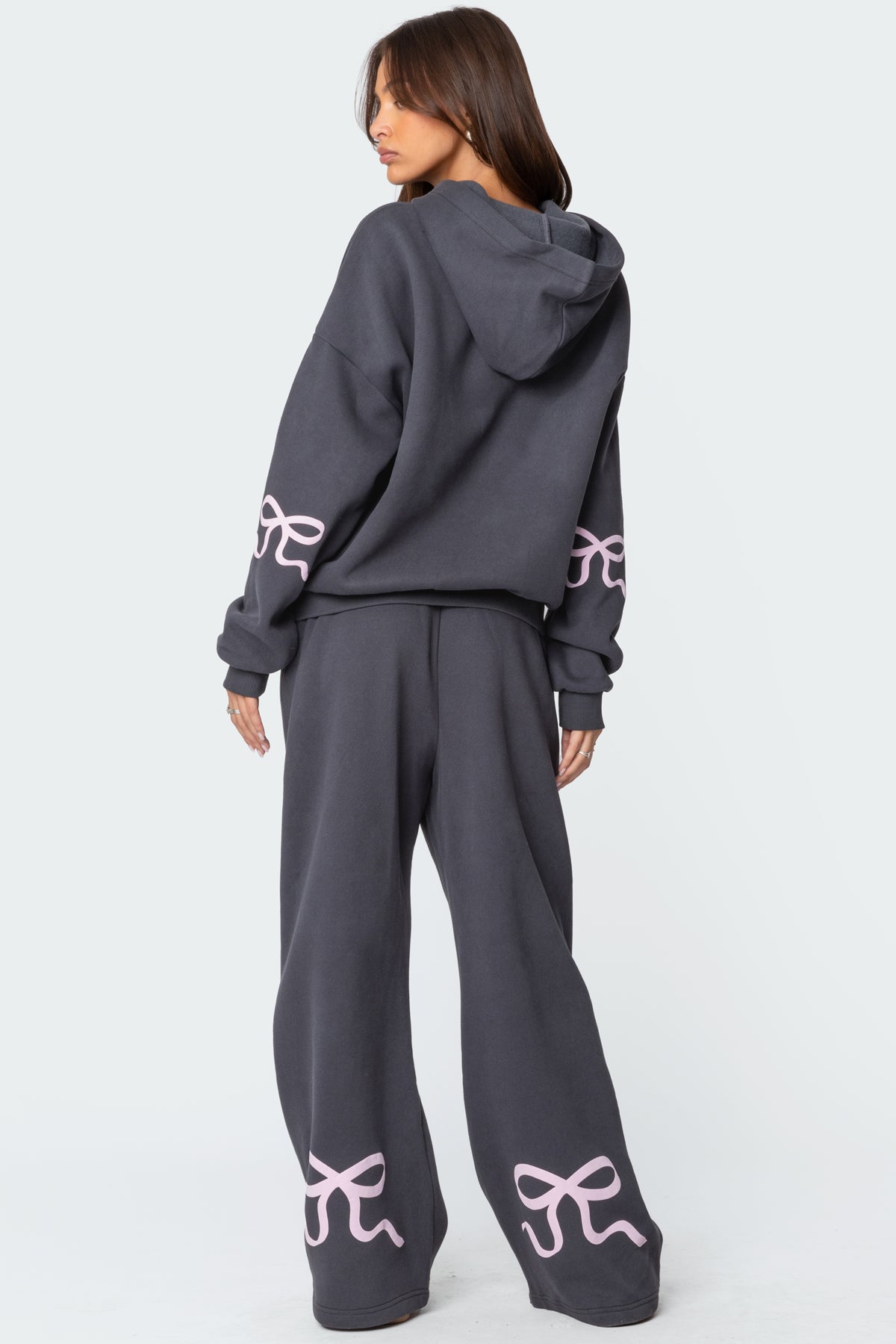 Bonney Bow Detail Sweatpants – edikted