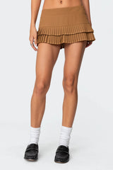 Double Pleated Mini Skort