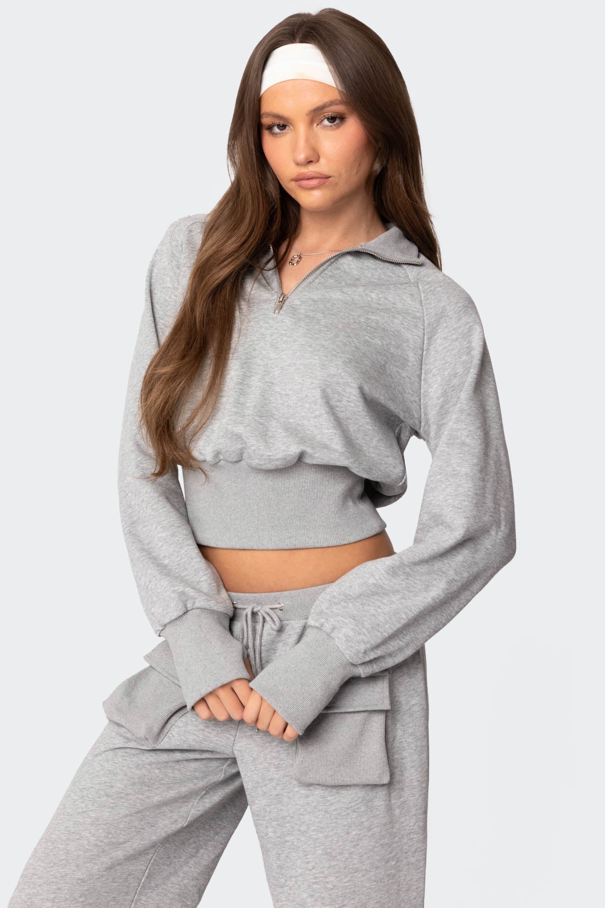 Bailey French Terry Quarter Zip Top