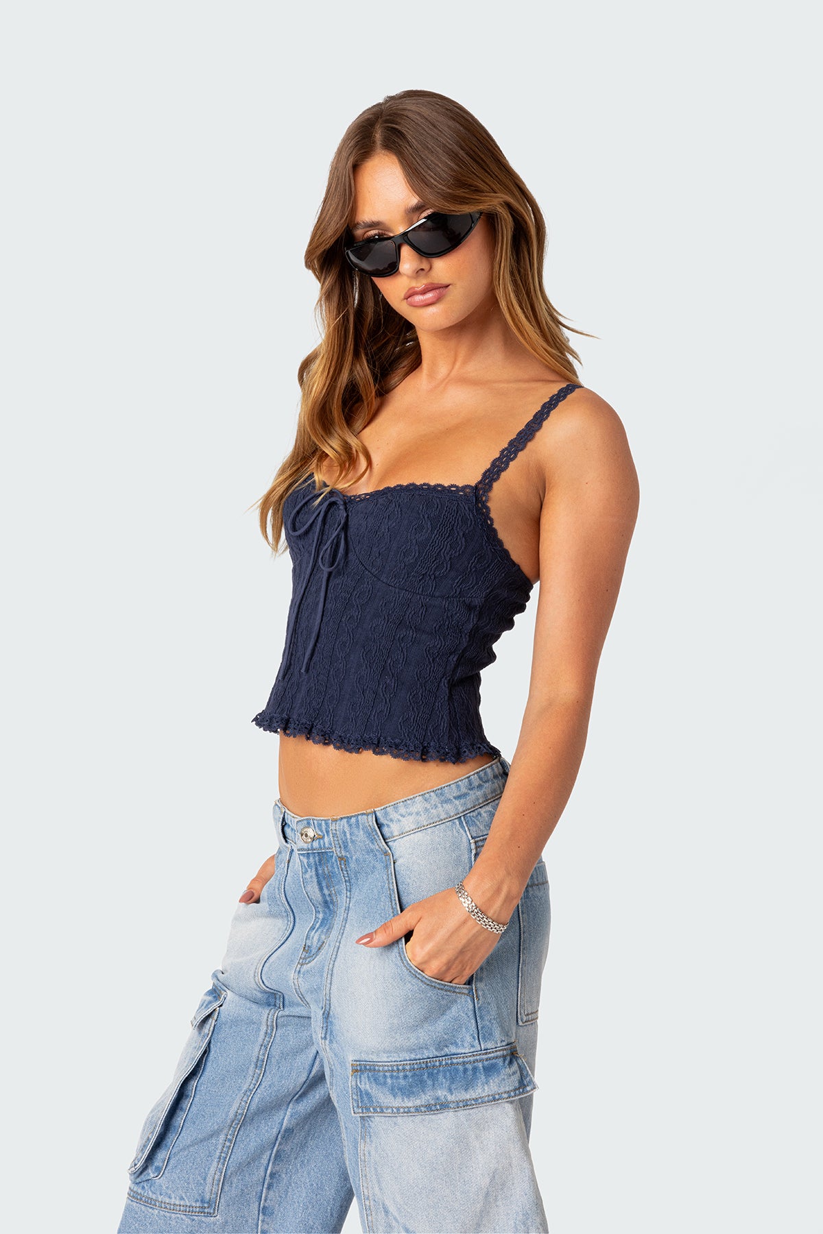 Lacey Knit Tank Top