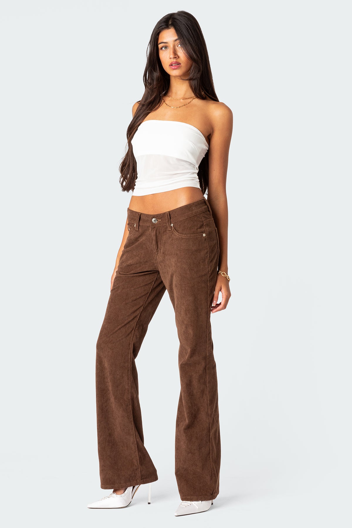 Corduroy Bootcut Flared Pants