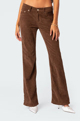 Corduroy Bootcut Flared Pants