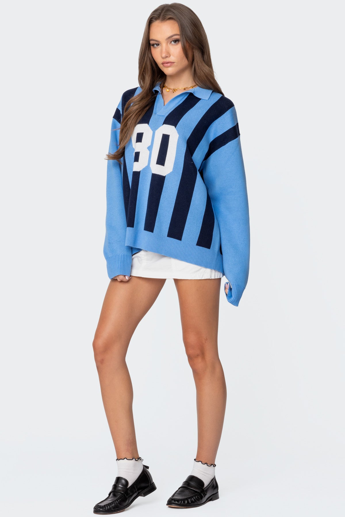 Larson Oversized Polo Sweater