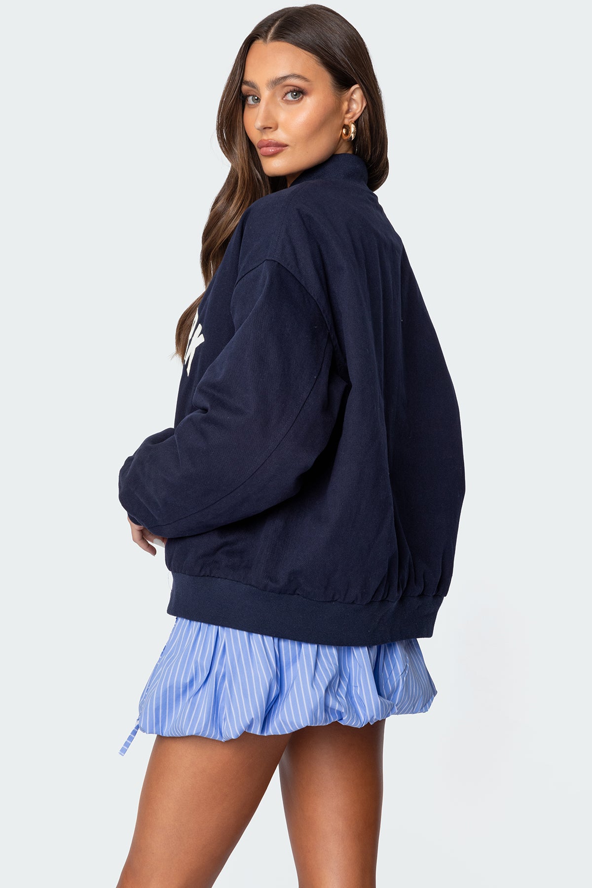 Big Apple Oversized Bomber Jacket