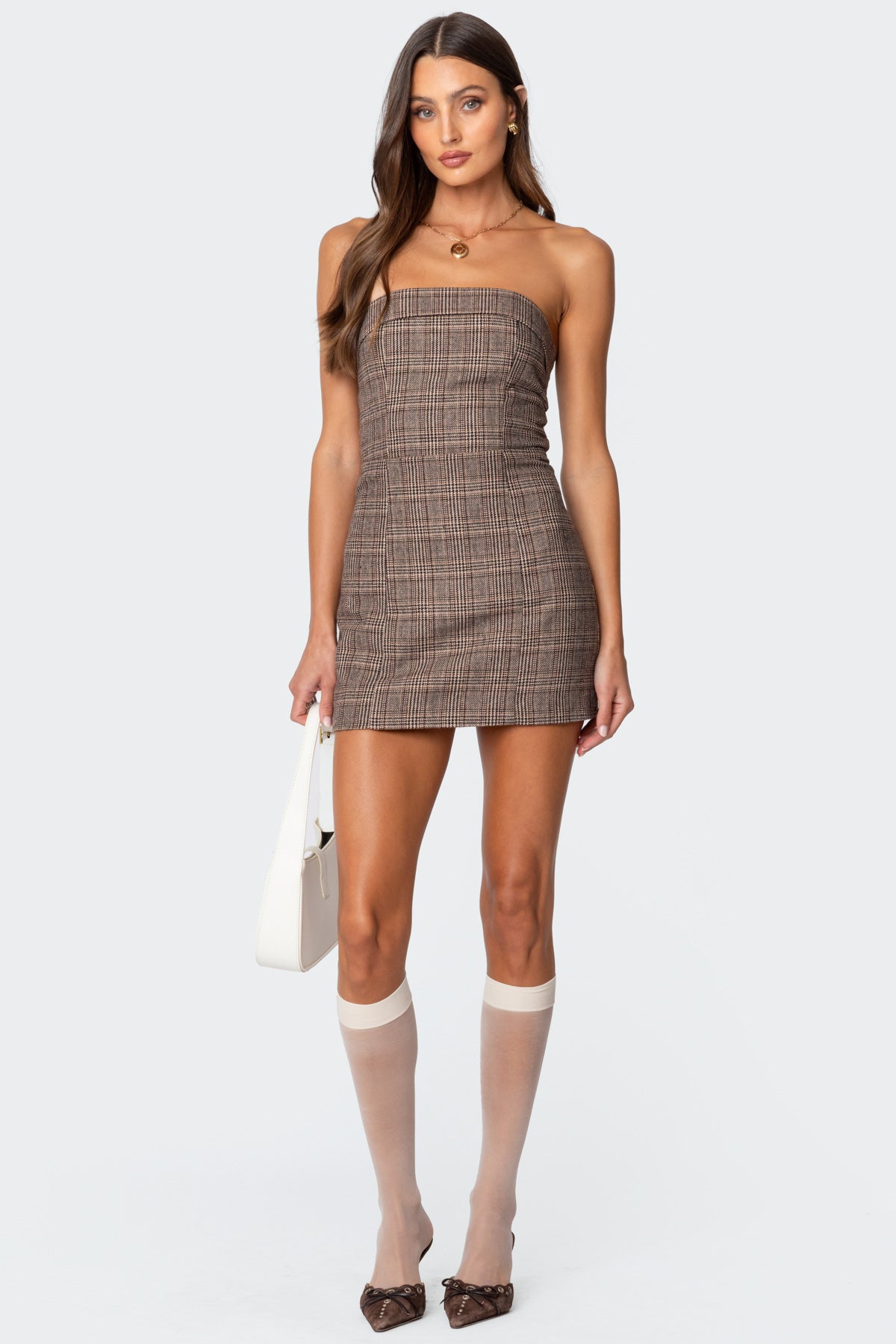 Boss Mode Plaid Mini Dress