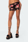 Portofino Printed Sheer Lace Mini Skirt