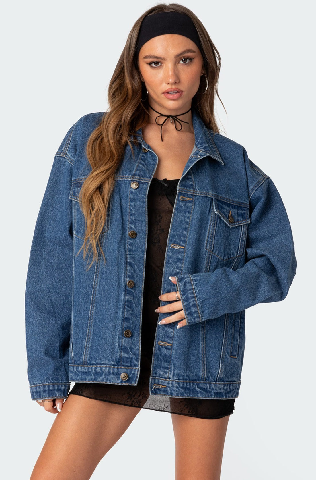 Dalia Oversized Denim Jacket