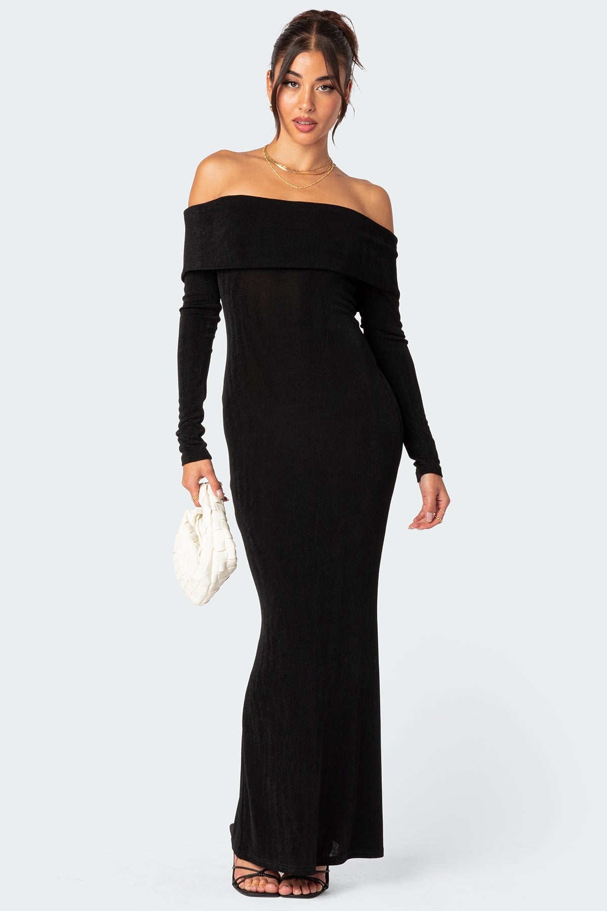 Susan Fold Over Maxi Dress – edikted