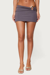 Billey Metal Ring Mini Skirt