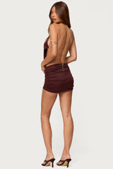 Anira Chain Backless Mini Dress