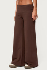 Wide Leg Foldover Pants