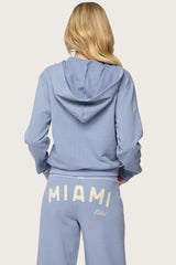 Miami Babe Zip Up Hoodie