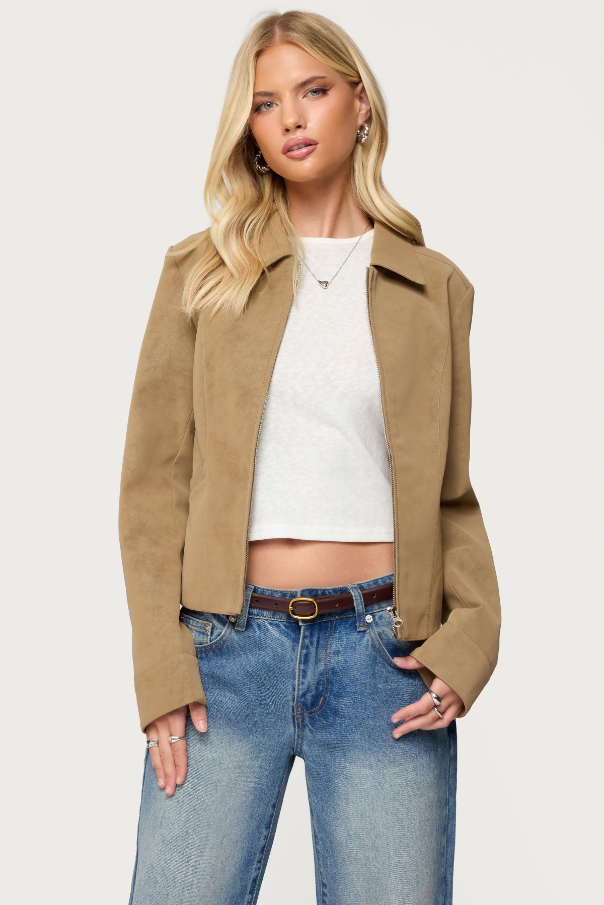 Cozette Faux Leather Jacket – edikted
