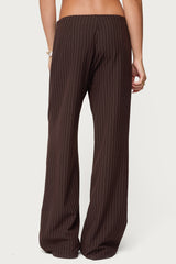 Kerie Pinstripe Low Rise Pants