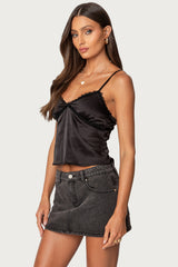Imani Satin Effect Tank Top