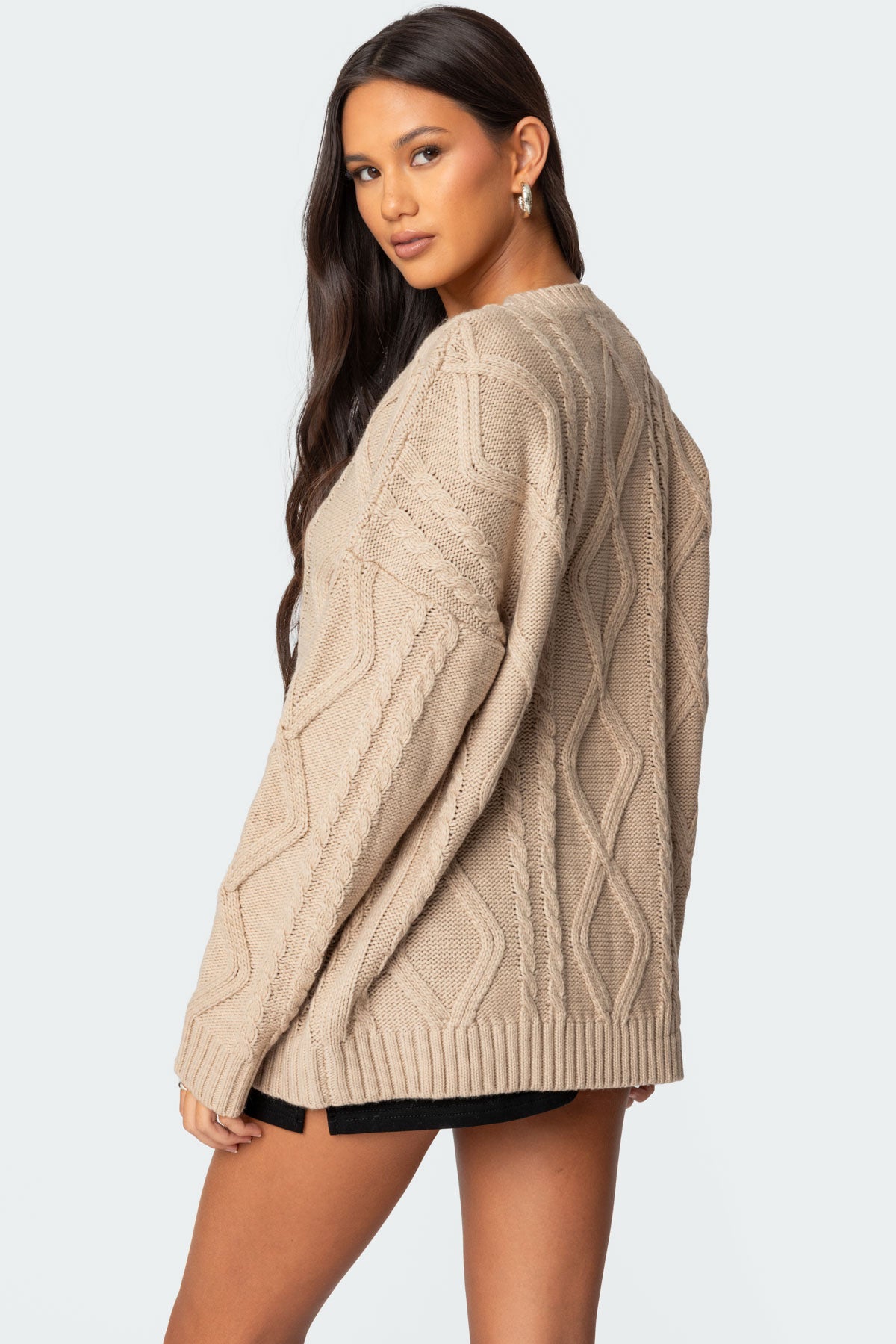 Kennedy Oversized Cable Knit Sweater