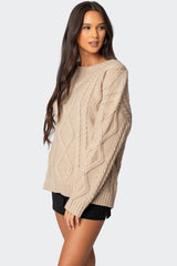 Kennedy Oversized Cable Knit Sweater