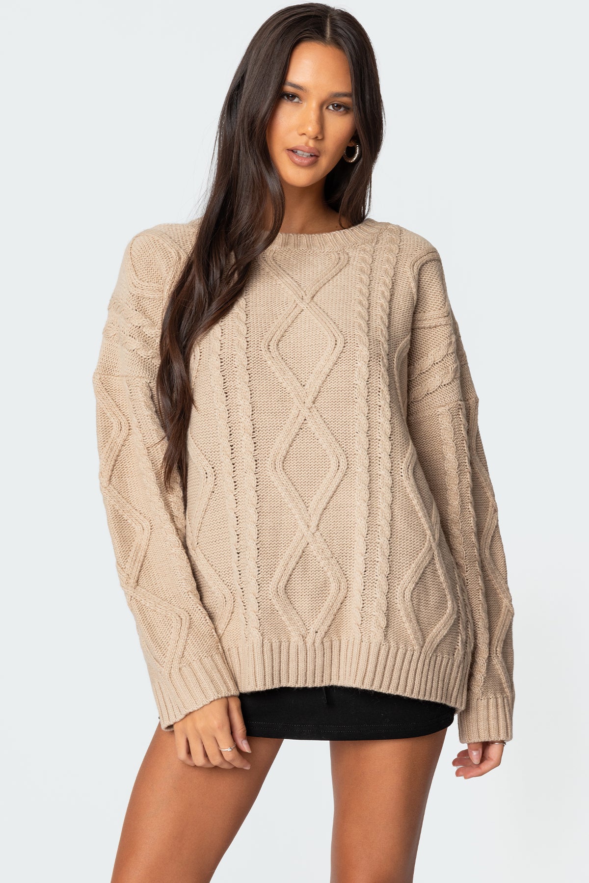 Kennedy Oversized Cable Knit Sweater