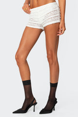 Maisley Sheer Lace Shorts