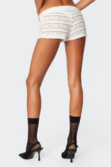 Maisley Sheer Lace Shorts