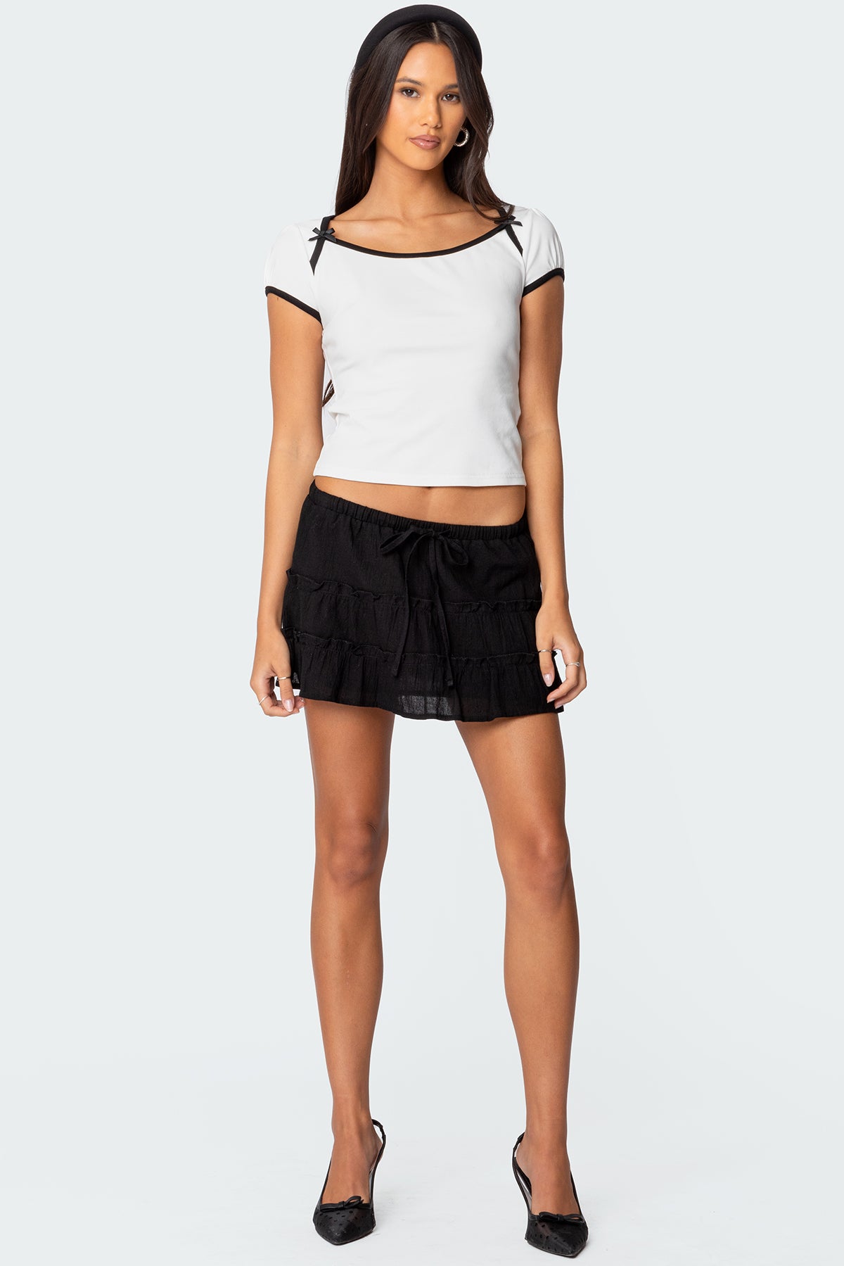 Lora Tiered Mini Skirt