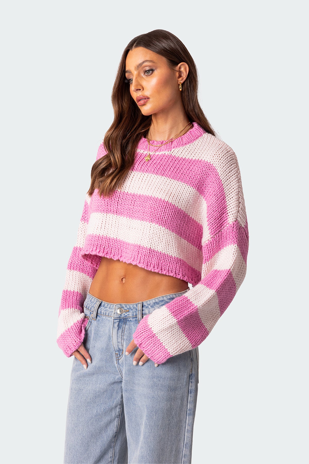 Ozzy Cropped Knitted Sweater