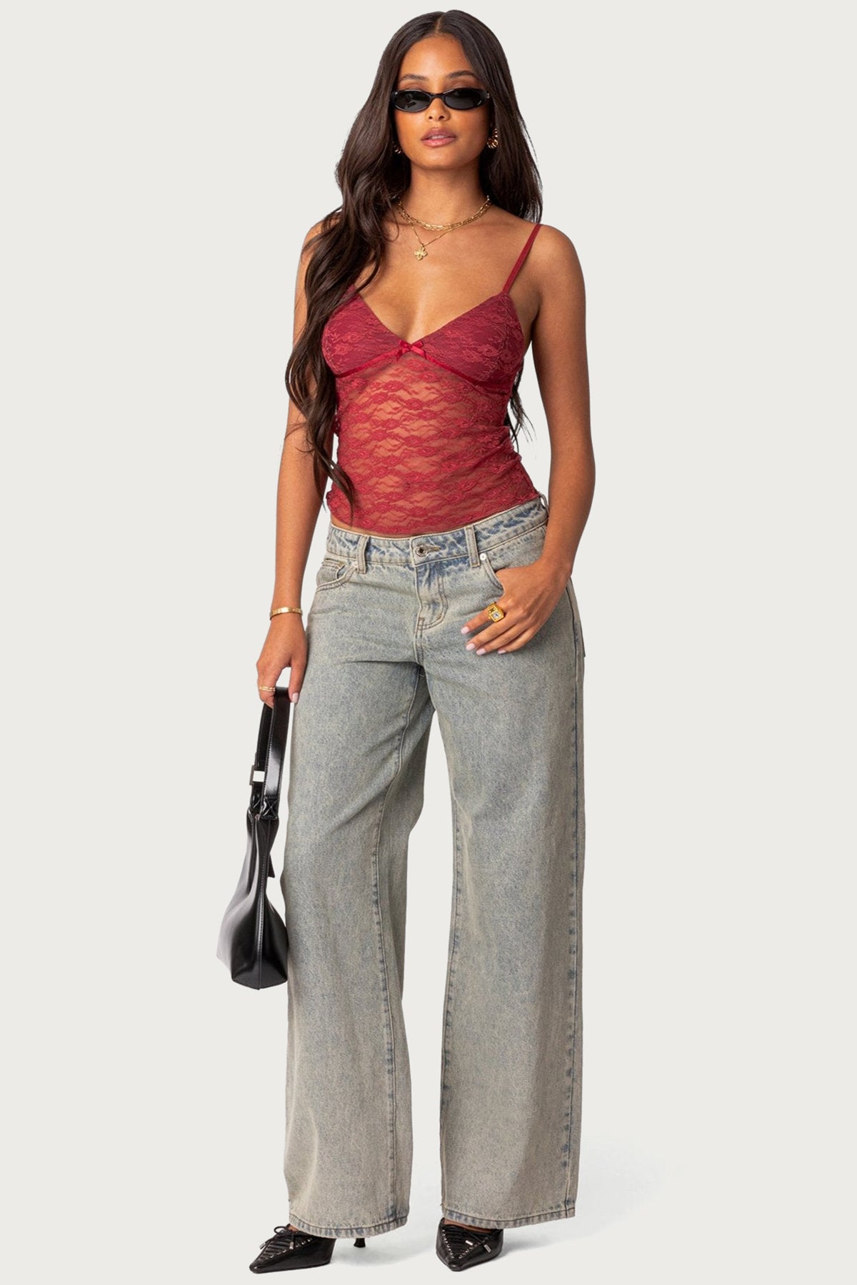 Eira Sheer Lace Tank Top – edikted