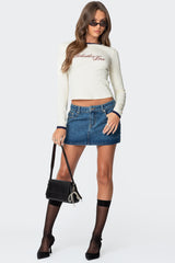 Chiara Denim Micro Skirt