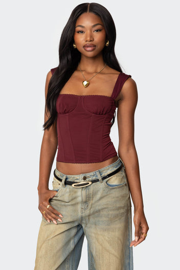 Marcella Wide Strap Corset