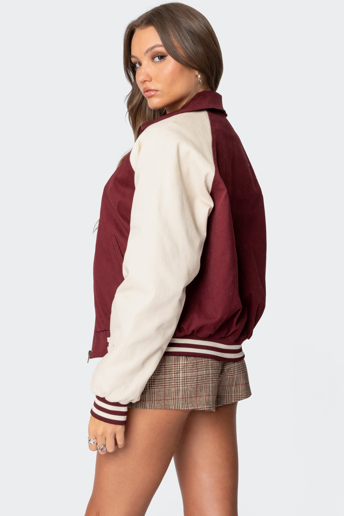 Varsity Oversized Bomber Jacket