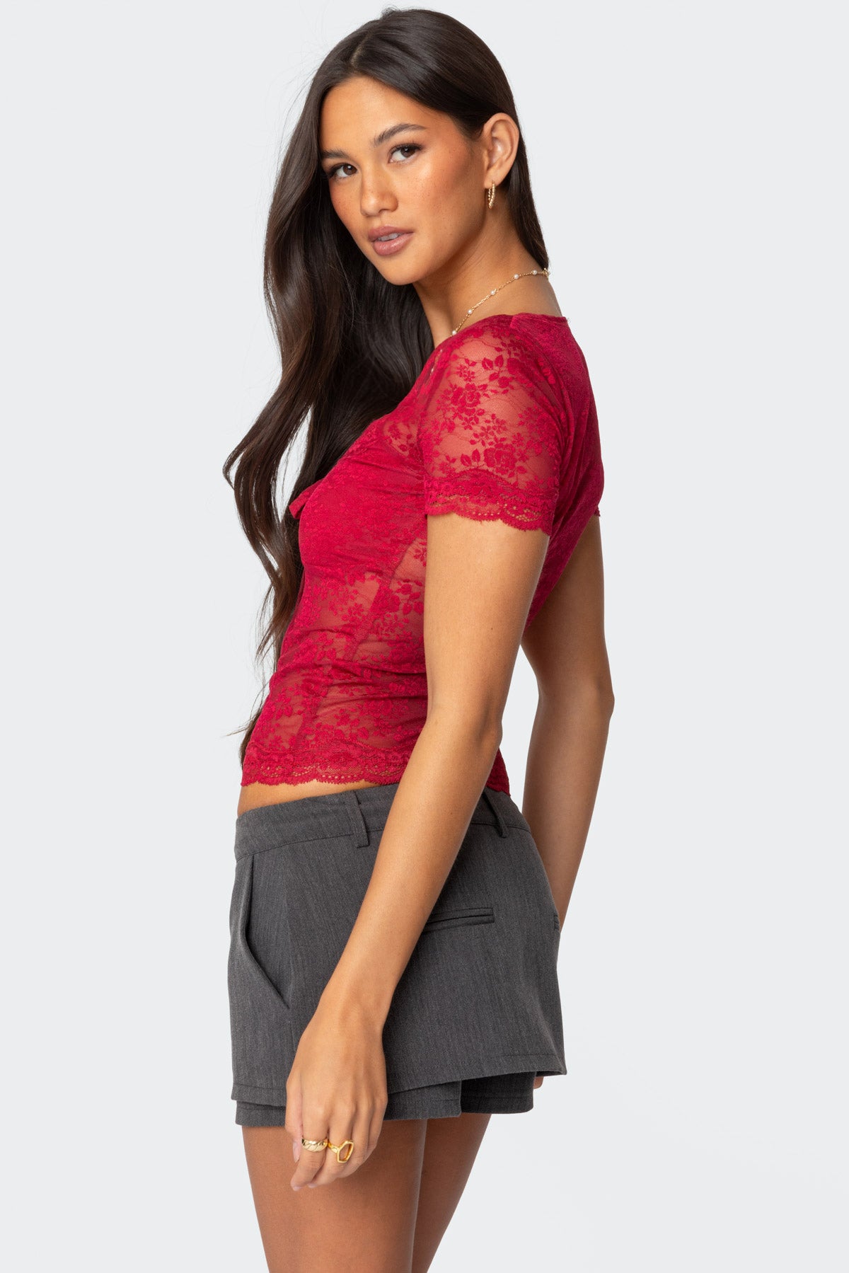 Roxana Sheer Lace Top