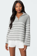 Oversized Quarter Zip Sweater