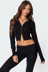 Desiree Knitted Hooded Cardigan