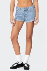 Rylin Low-Rise Denim Shorts