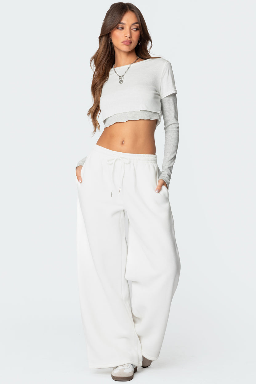 Kamari Low Rise Wide Joggers main image 0