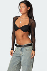 Lin Mesh Bra Top