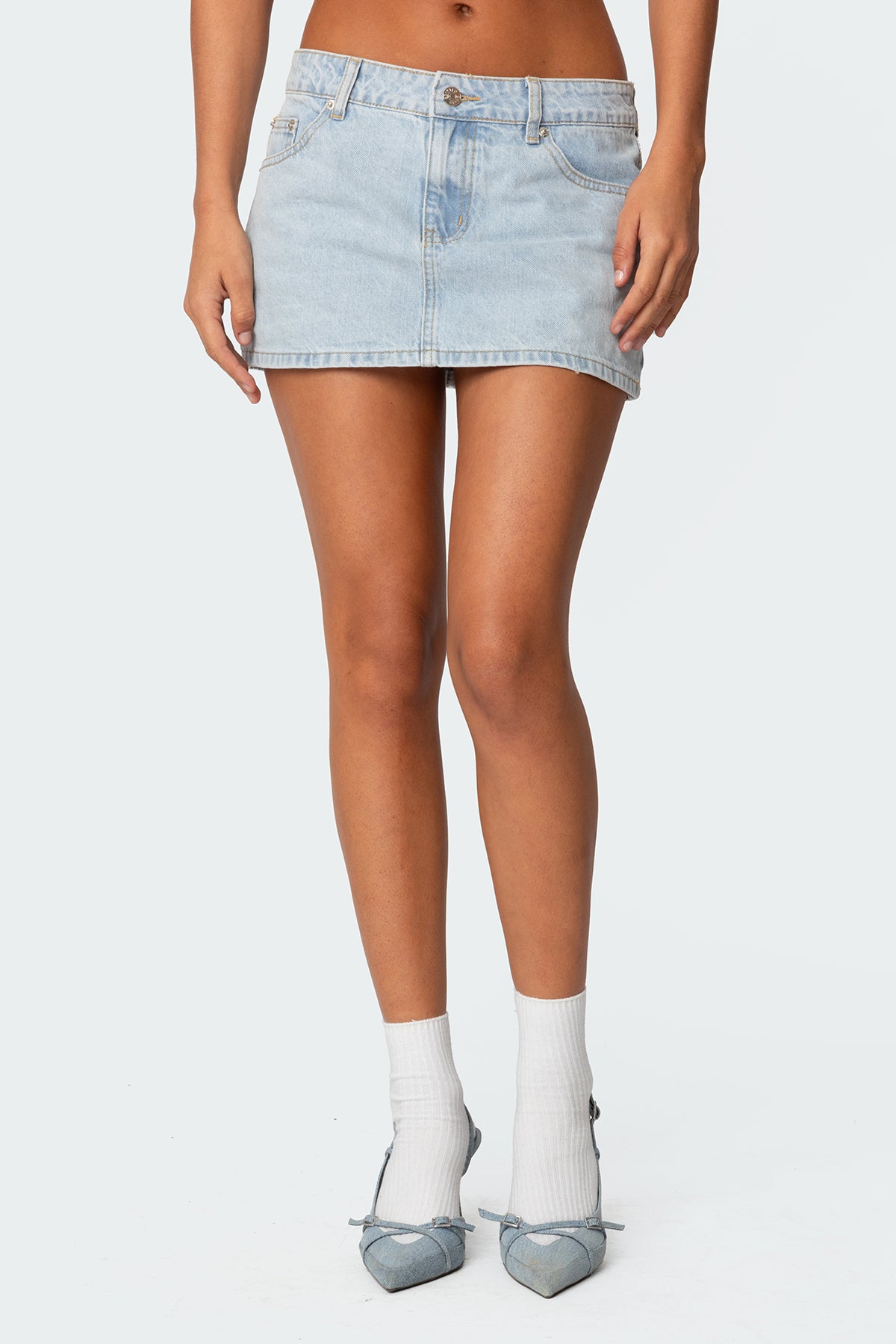 Chiara Denim Micro Skirt