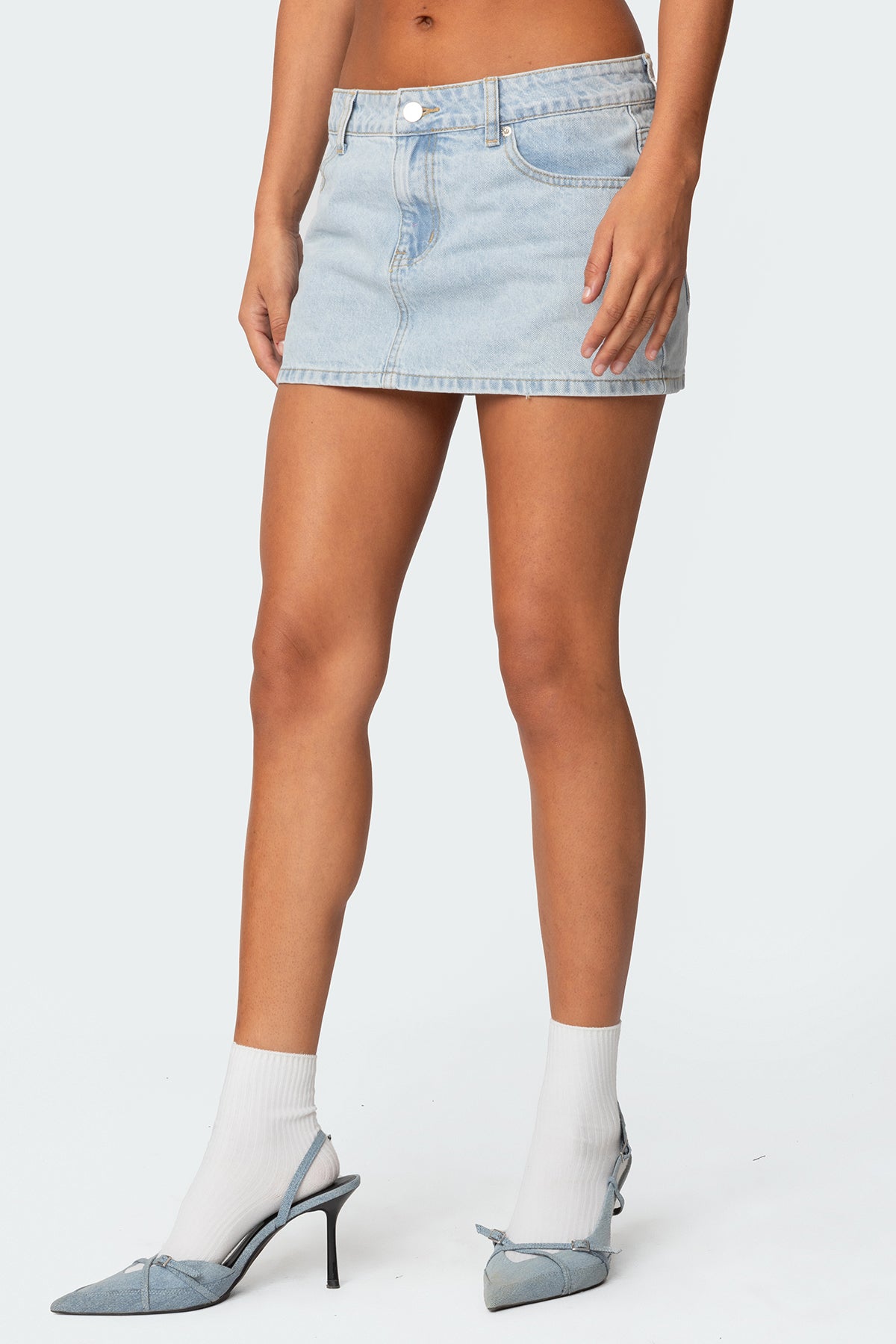 Chiara Denim Micro Skirt