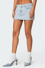 Chiara Denim Micro Skirt